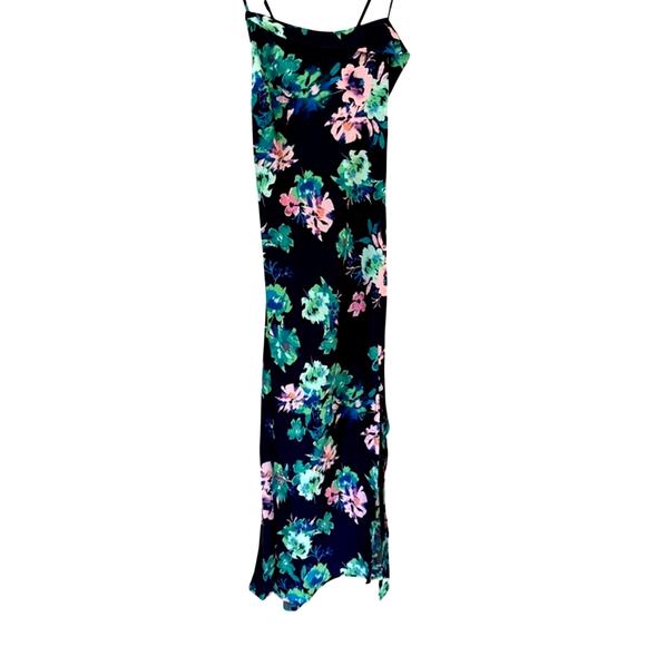 NWT ASTR Floral Navy Slip Dress - Size Small - Picture 7 of 12